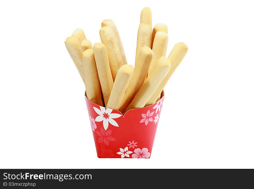 Bread Sticks Isolated On White