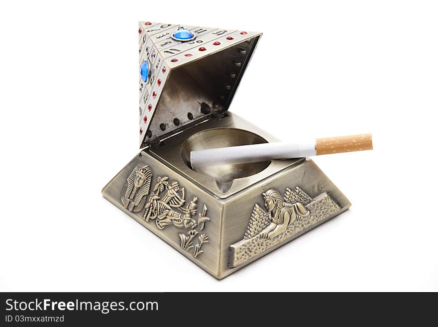 Pyramid with cigarette