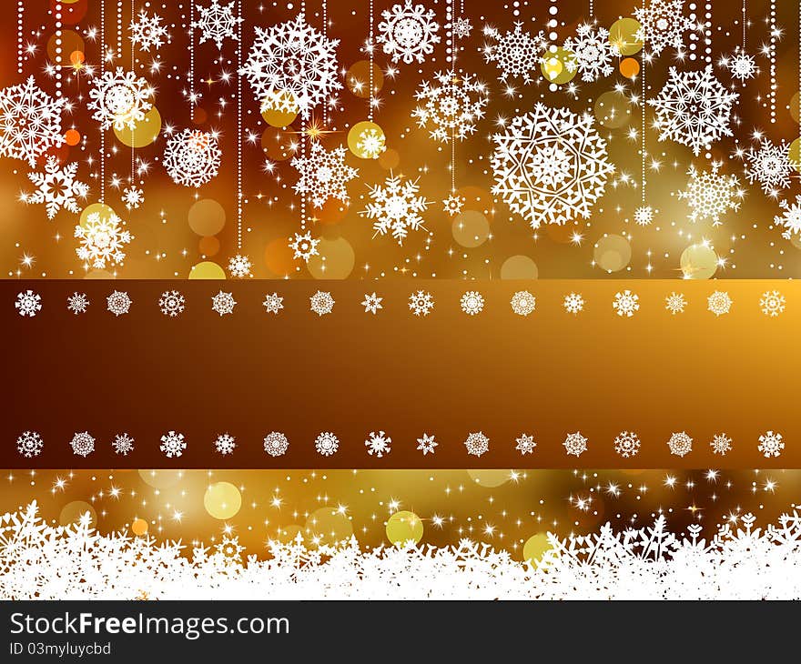 Elegant christmas background. EPS 8 vector file included