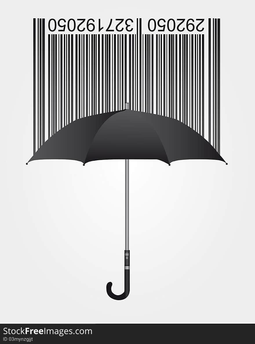 Bar code and umbrella