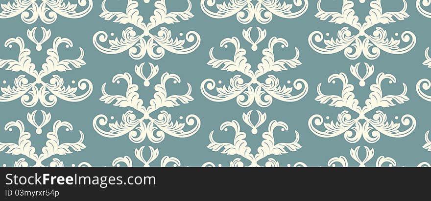 Seamless Damask background. Great for wallpapers