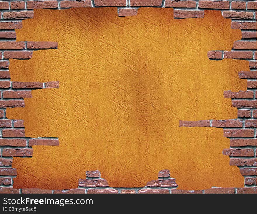 Brick wall grundy frame