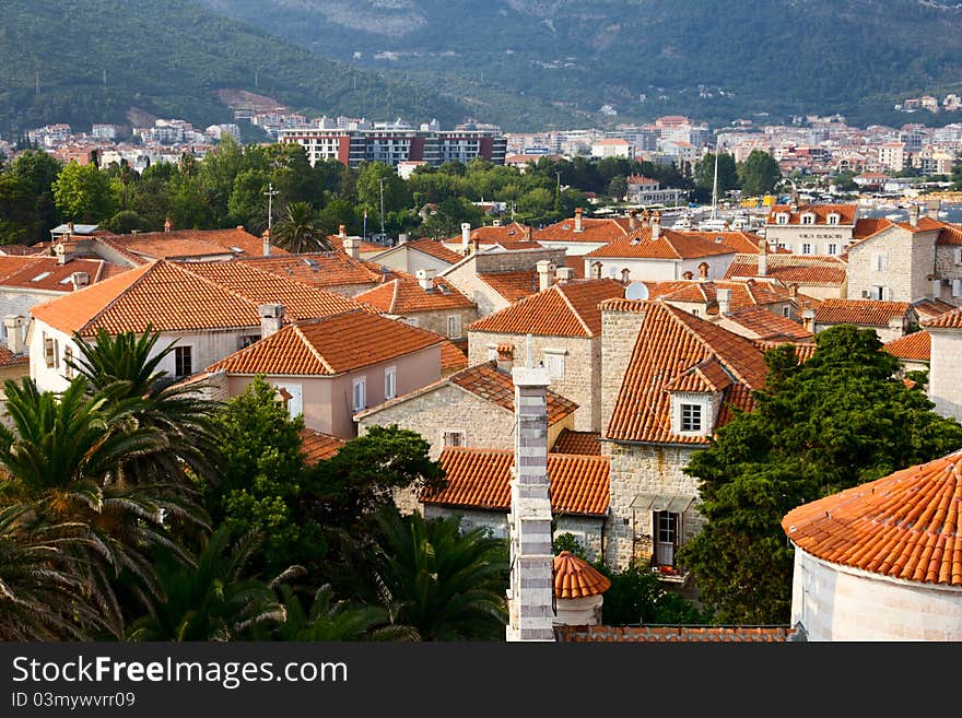 Old city. Montenegro. Budva. Nice view