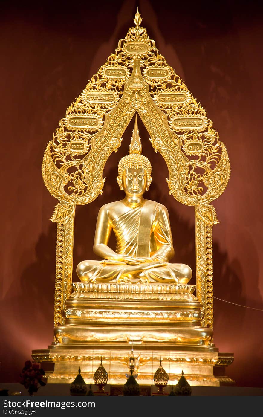 Golden Buddha in the temple