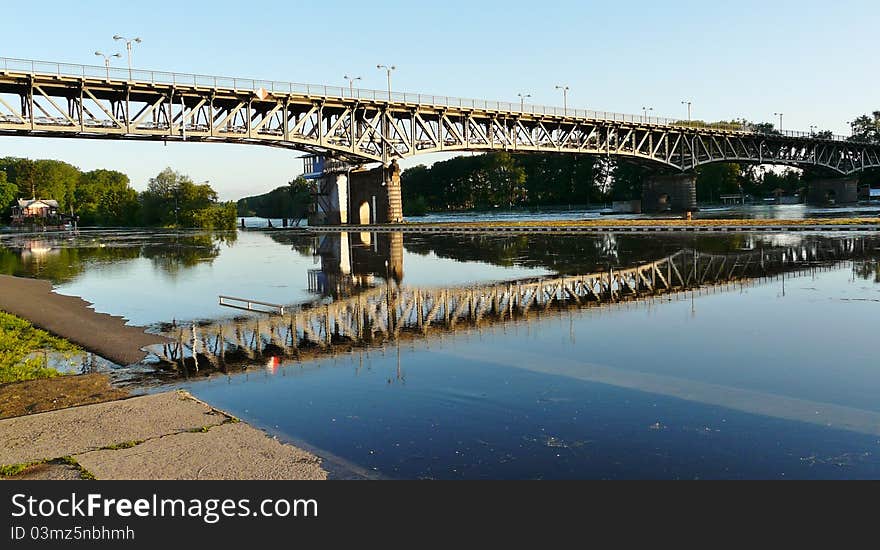 View of bridge during the sunny day.