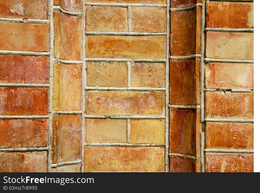 Old bricks wall background and texture