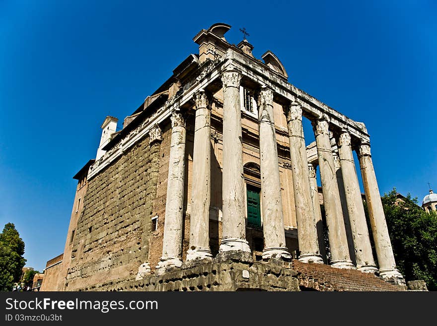 The ancient Forum Romanum in Italy. The ancient Forum Romanum in Italy.