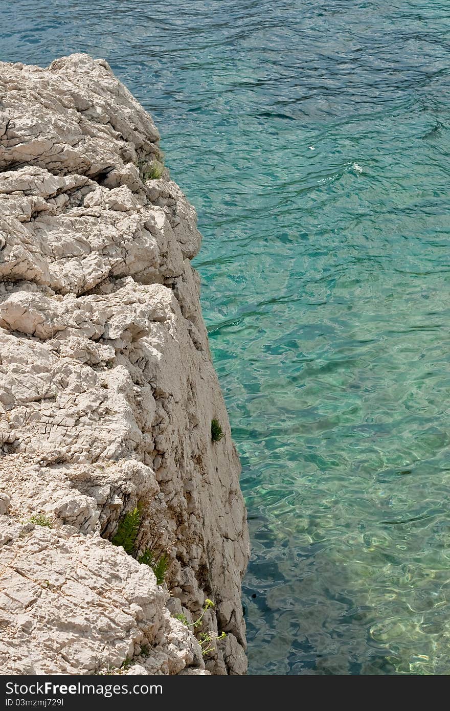 Beautiful sea on island of Krk in Croatia. Beautiful sea on island of Krk in Croatia