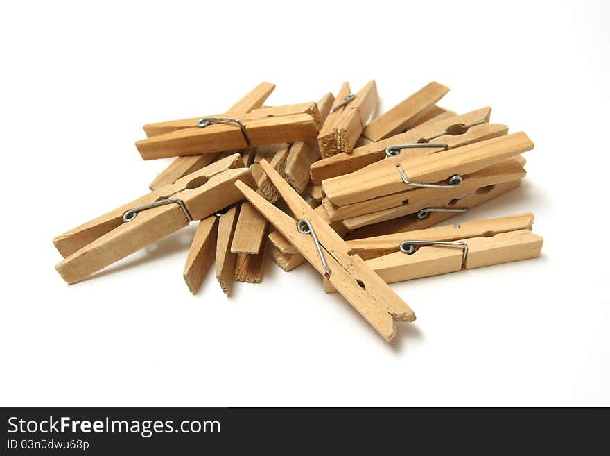 Wooden pegs