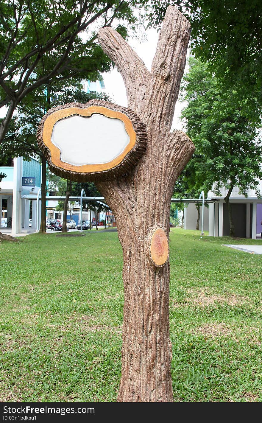 Wooden sign