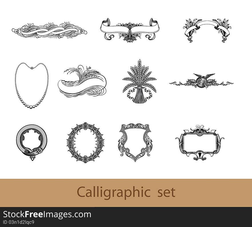 Calligraphic Set Elements