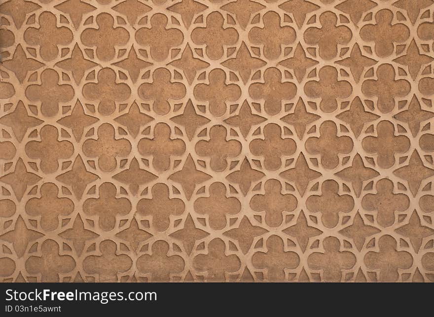 Old Spanish decorated wall background