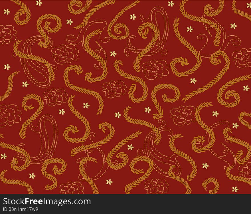 Abstract paisley theme, illustration, background. Abstract paisley theme, illustration, background