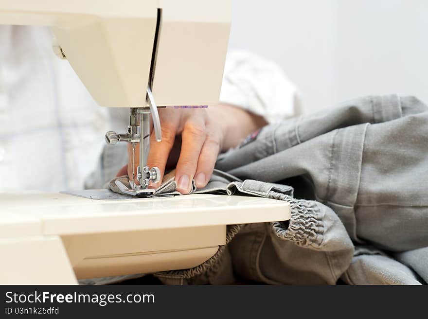 Hand and sewing machine