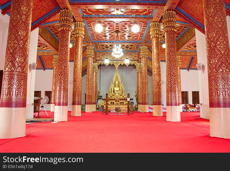 The house of worship is belonging to Wat Cherng Chum temple, Sakonakorn, Thailand. The house of worship is belonging to Wat Cherng Chum temple, Sakonakorn, Thailand.