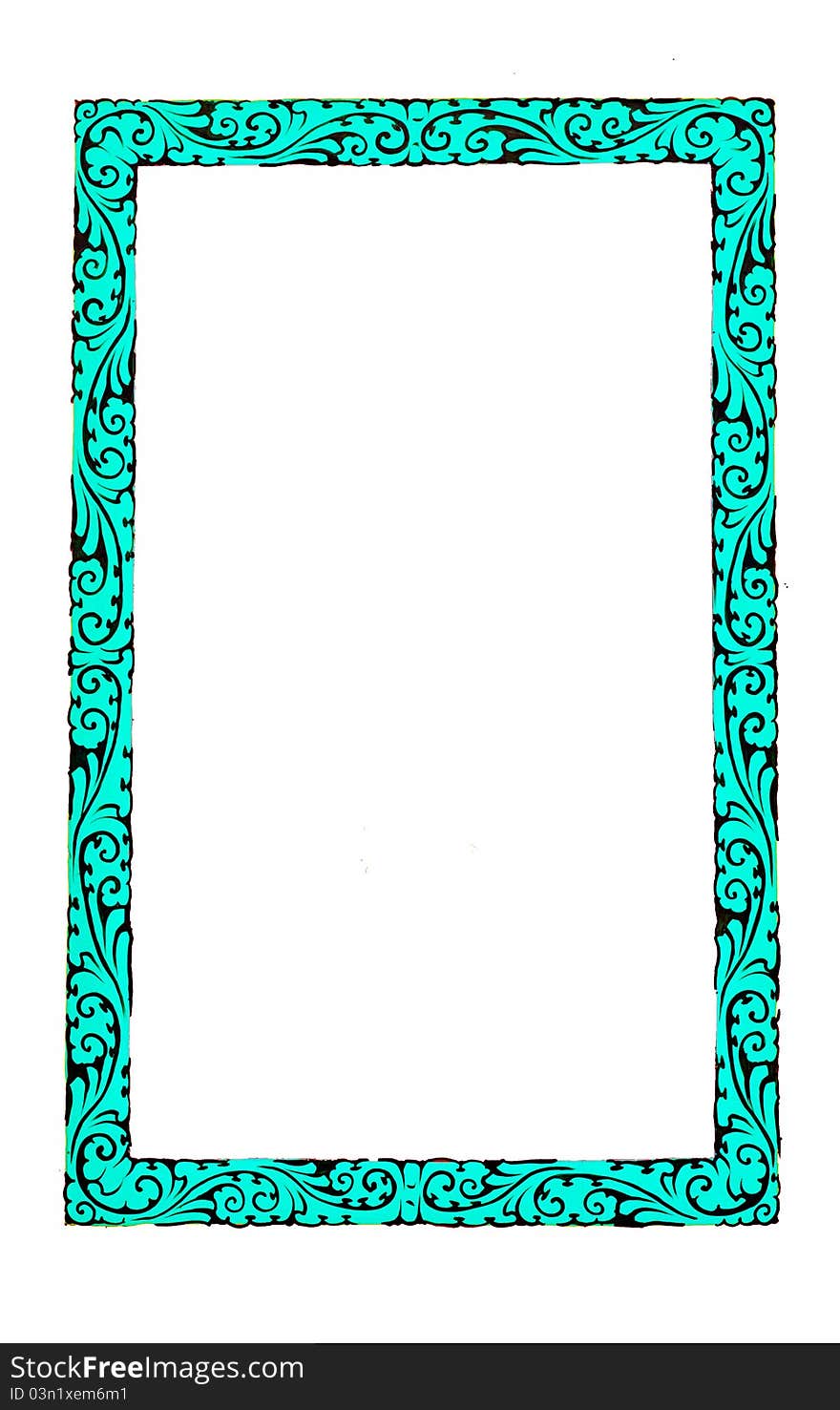 Blue Chinese Style Frame