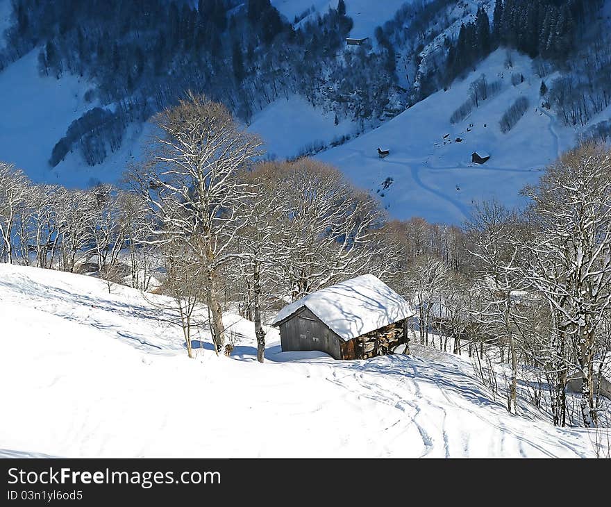 Skiing slope