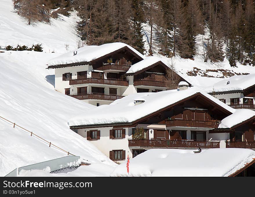 Winter in alps