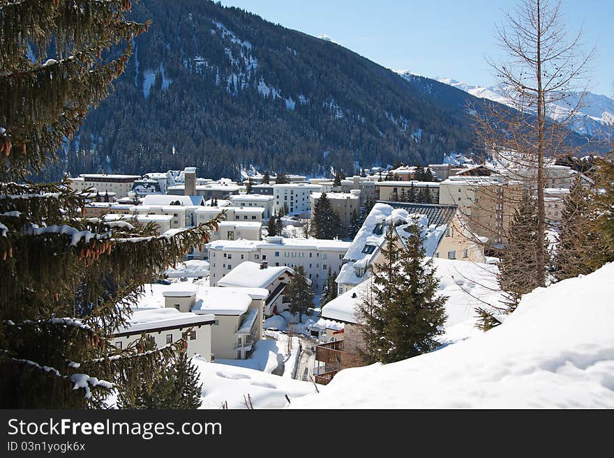 Winter in alps