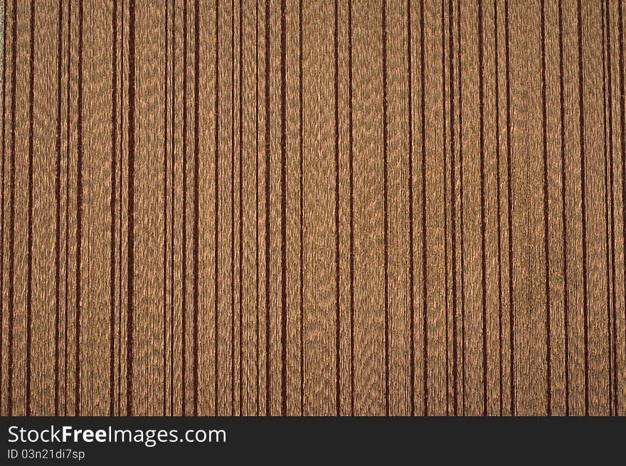 Brown striped textile wallpaper background. Brown striped textile wallpaper background.