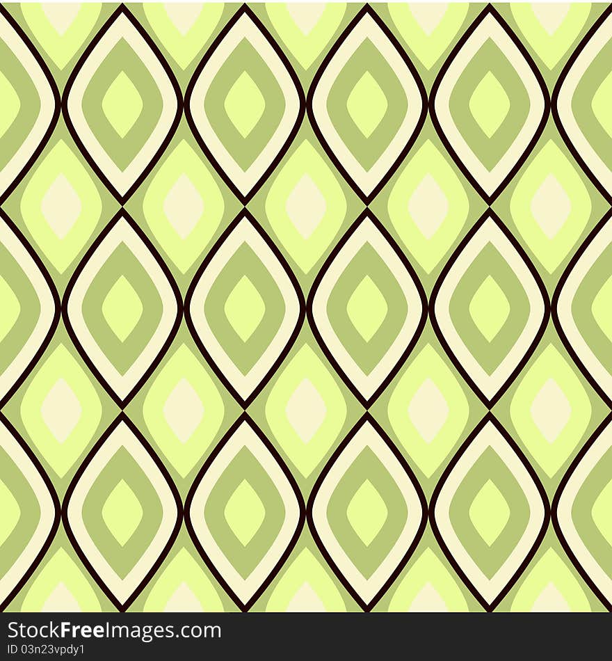 Retro 1970's styled geometric seamless background. Retro 1970's styled geometric seamless background.