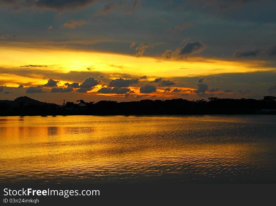 Sunset Along The Coast