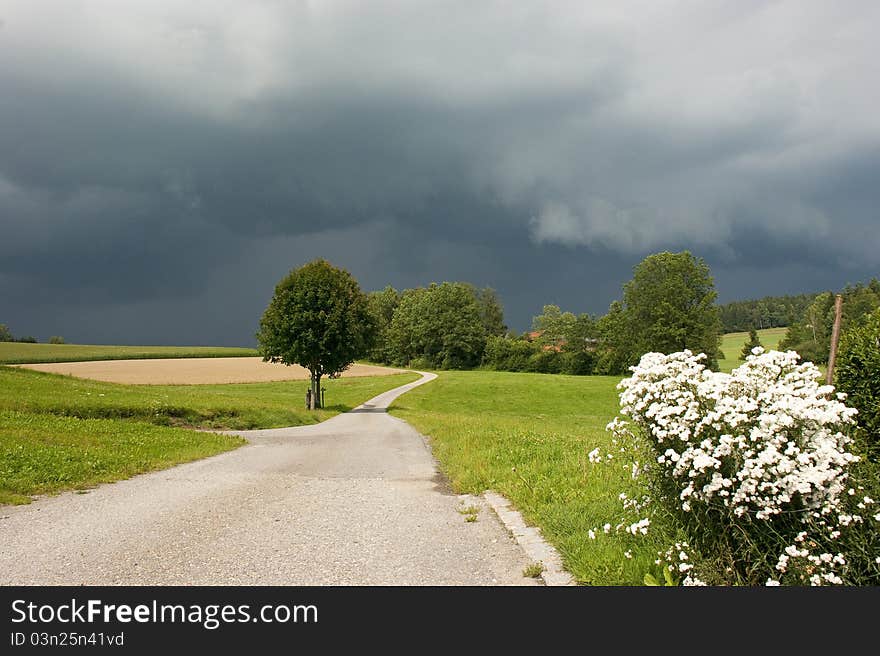 Stormy landscape