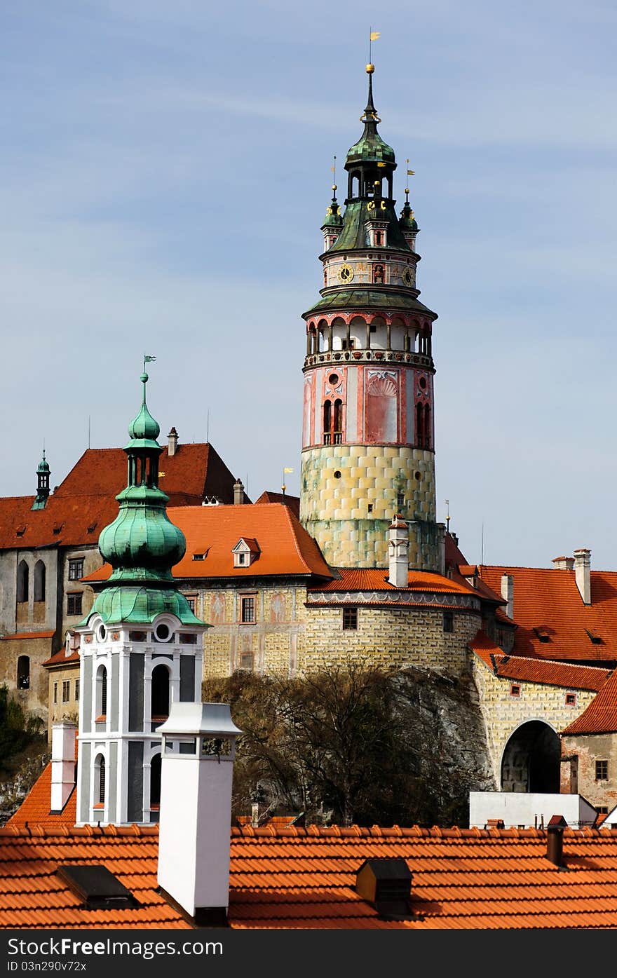 Castle tower of Cesky Krumlov