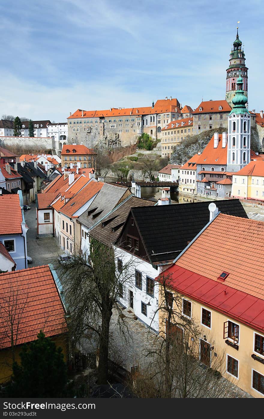 Castle tower of Cesky Krumlov