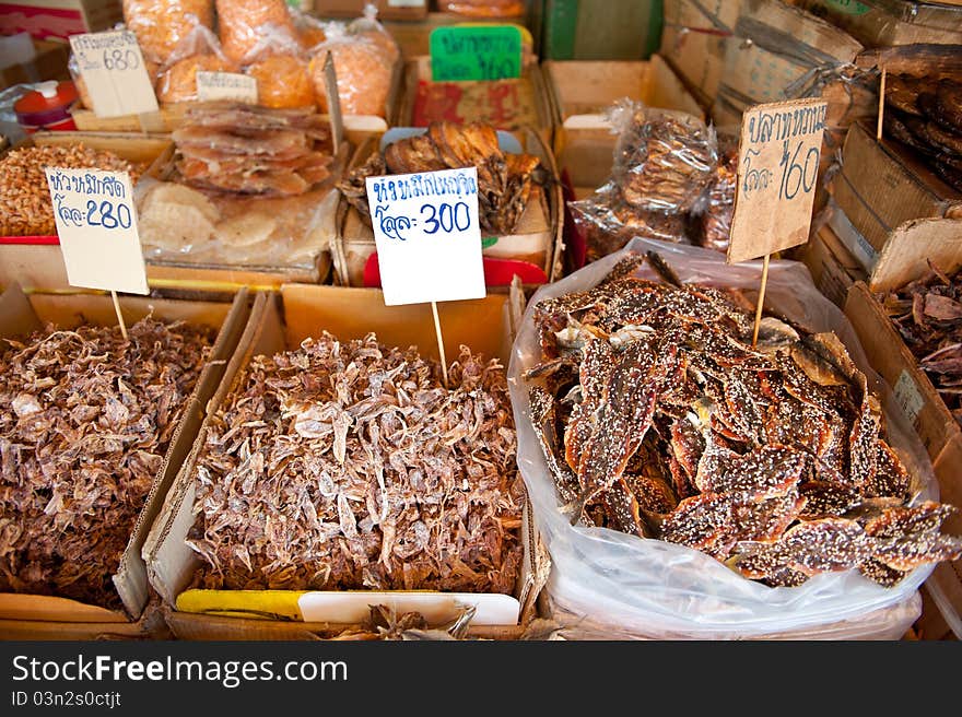 Thailand with dried fish