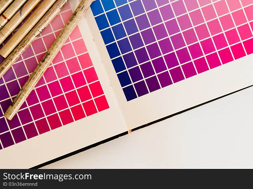 Special color book printing, color control. Special color book printing, color control