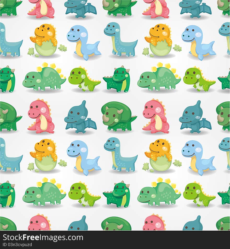 Seamless Dinosaur Pattern