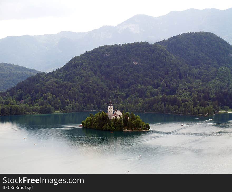 Church of Bled on an island