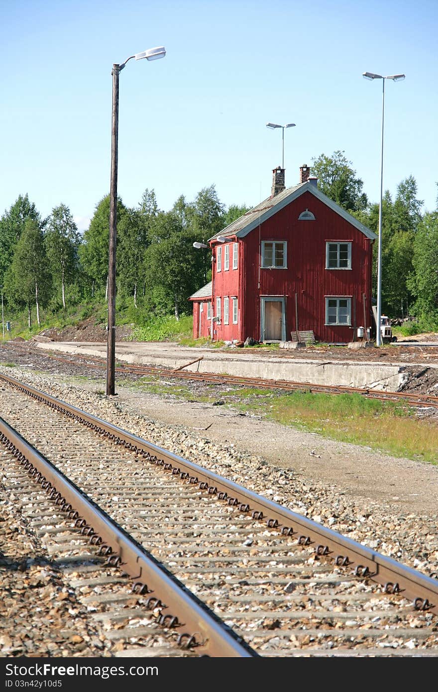 Old abandoned railway station