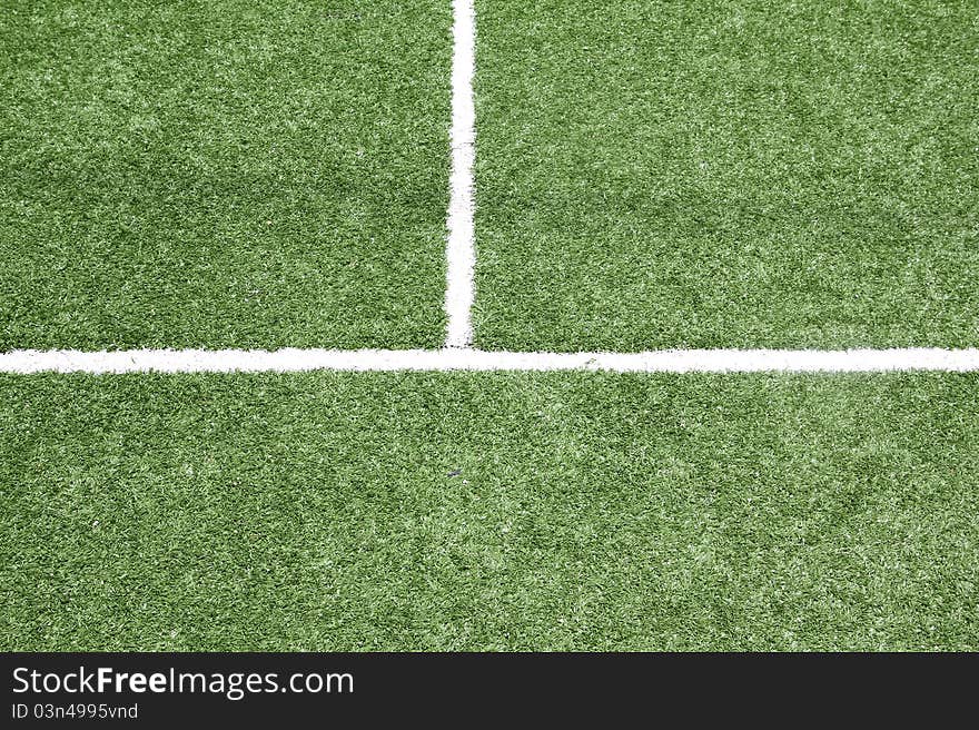 Lines on soccer field