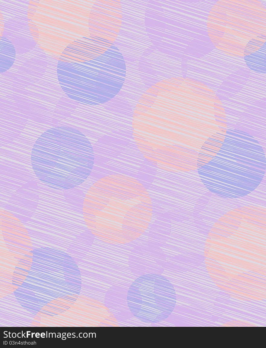 Vector circles seamless pattern in delicate colors