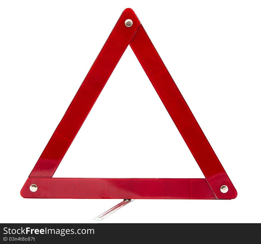 Emergency sign on a white background