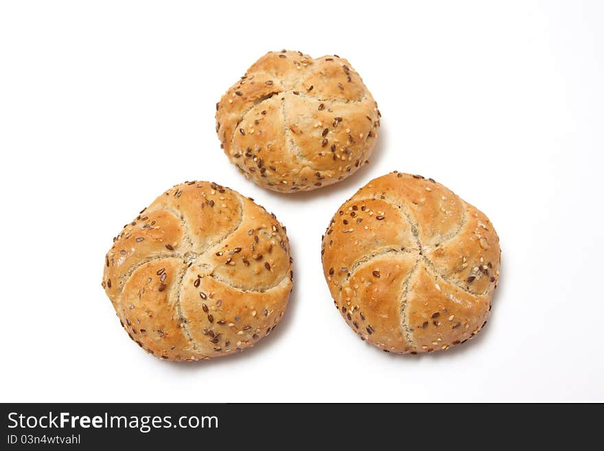 Bread on a white background. Bread on a white background