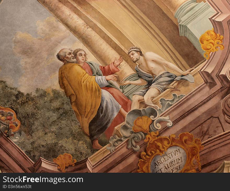 Frescos In Lublin S Cathedral, Lublin, Poland