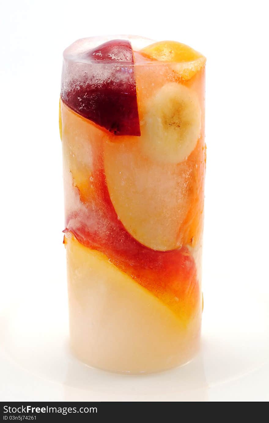 Ice Fruits Glass