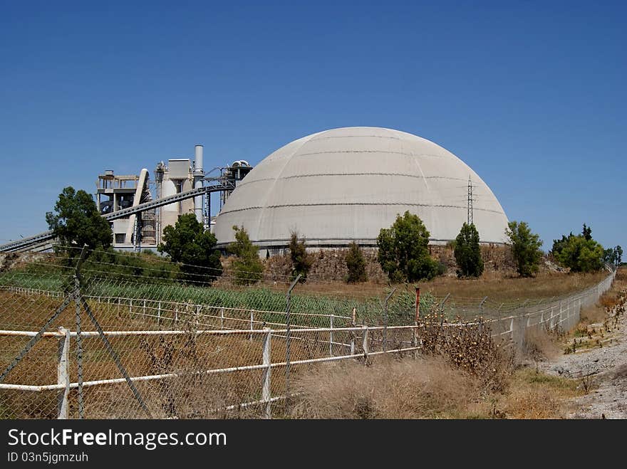 Abandoned cement factory in south of Spain