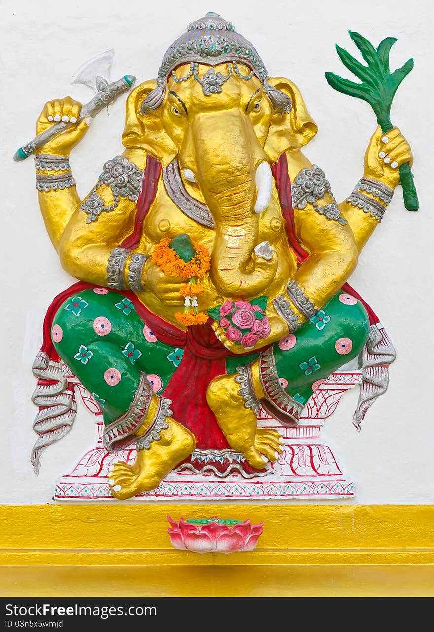 Indian or Hindu God Ganesha avatar