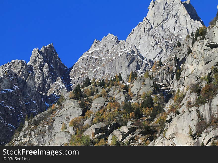 Trekking on the Alps, northern  Italy