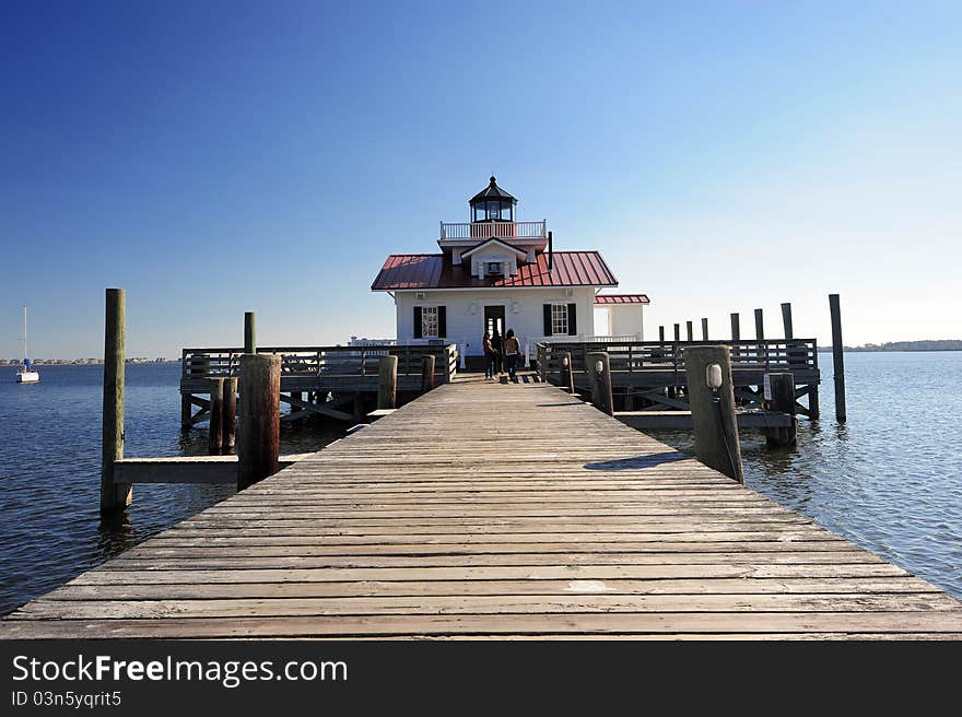 Lighthouse with boardwalk