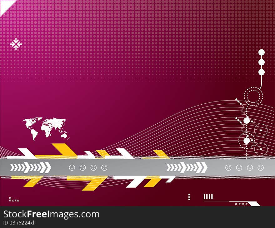 Technology background vector