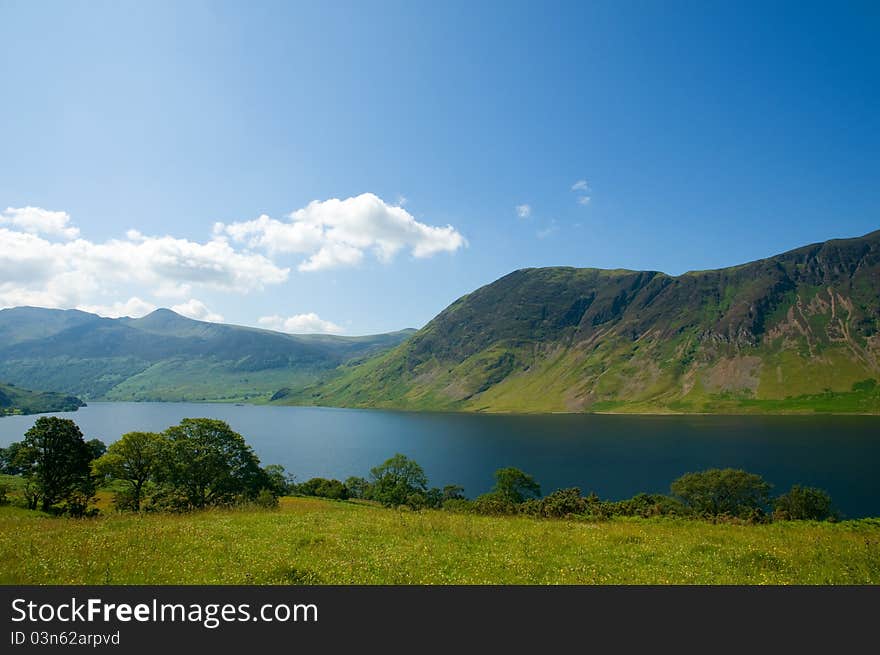 Mountains And The Lake