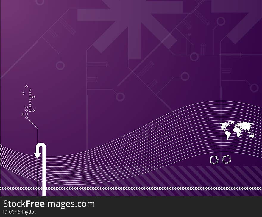 Technology background vector