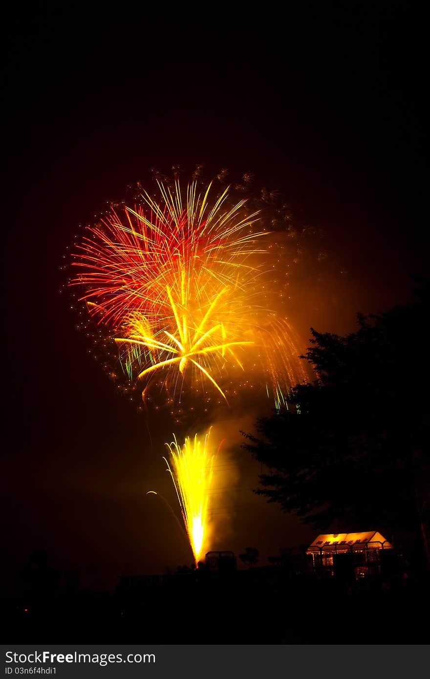 Fireworks Festival In Japan