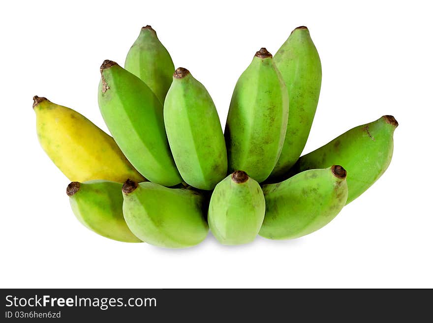 A green banana. Waiting time with customers. A green banana. Waiting time with customers