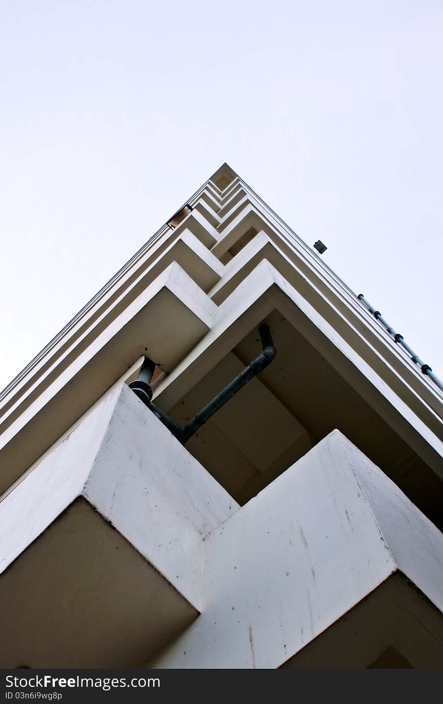 Building Corner under the sky, Thailand